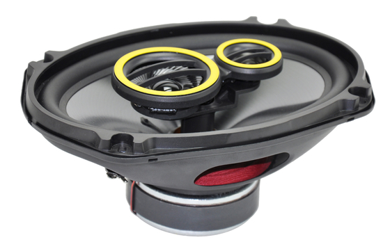 6X9" Car coaxial speaker CMC-69,Nominal impedence:4Ohms,MAX(RMS) Power:100(50)W,1''Coil diameter,Tweeter coil size:0.5''+0.75'', freq. response: 40-20kHz,Sensitivity: 89dB